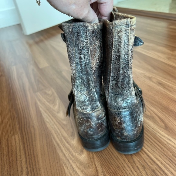 Frye Boots Distressed Leather Veronica Women’s Size 7 - Picture 10 of 16